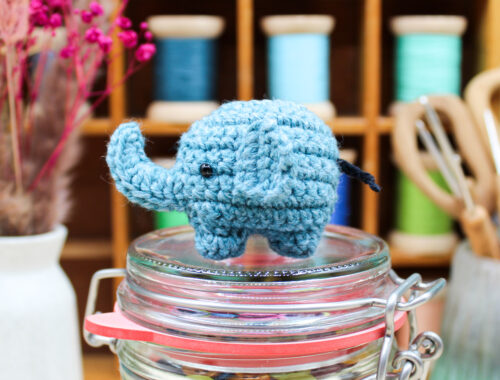 Frau Line Kostenlose Häkelanleitung Mini Amigurumi Elefant