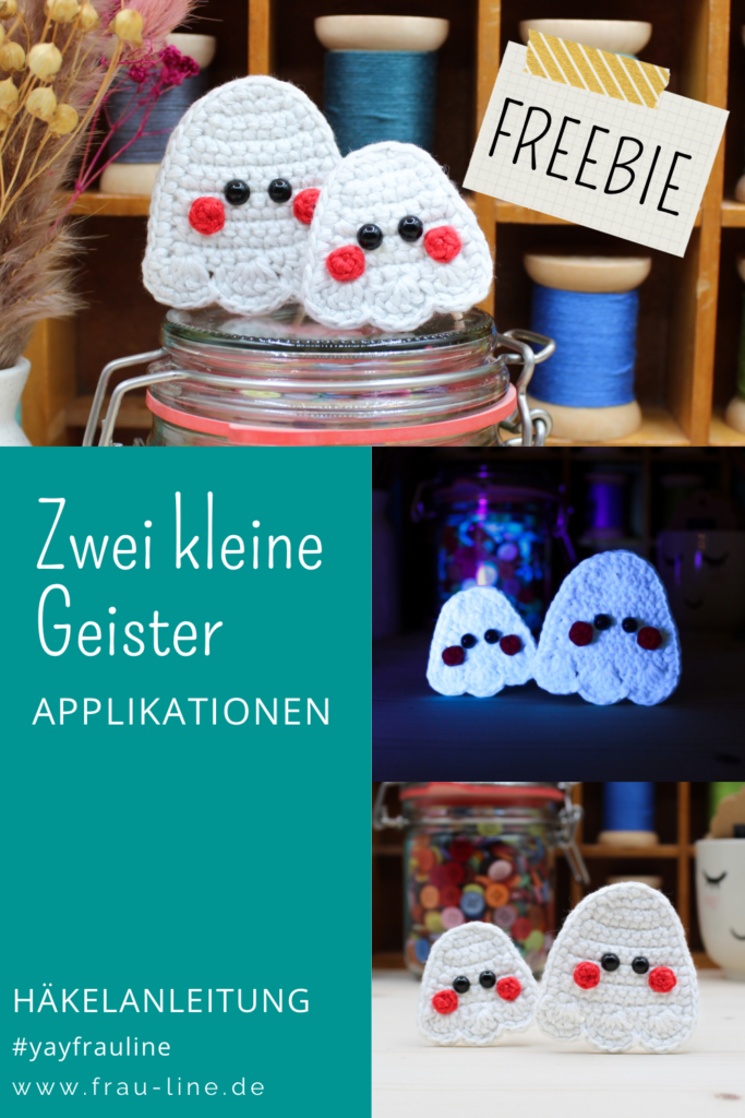 Pin Frau Line Kostenlose Häkelanleitung Häkelappliaktion Halloween Geister